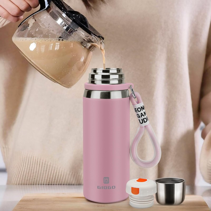 Stainless Steel thermo Bottles with cup 700ml/23.7oz Vacuum Insulated Bottle