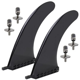 ALPIDEX Finne SUP/Surf Universal 9 Inch Surfboard Fins Replacement Accessories Stand Up Paddle Board Longboard Surfboard Central Fin Middle Fin Long Paddling Board Centre Fin - Pack of 2