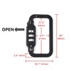 Guardian Alarm Premium 3-Digit Combination Lock Carabiner