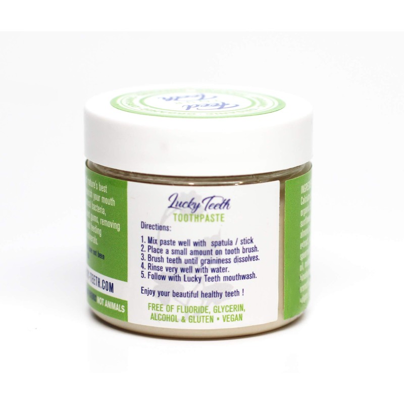 Lucky Teeth Organic Toothpaste-All Natural, Remineralizes and Fortifies Teeth and