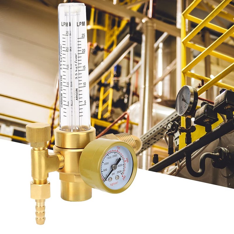 Argon CO2 Gas Meter Regulator, 0‑25 Lpm Adjustable Argon Regulator