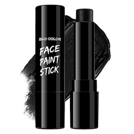BADCOLOR Pintura facial mezclable con crema negra para adultos, niños, ojos, softbol, fútbol, béisbol, deportes, no tóxica, hipoalergénica, para Hallo