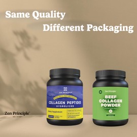 Zen Principle Grass-Fed Agglomerated Hydrolyzed Collagen Peptides 1.5 lb. Anti-Aging Protein Powder for Healthy Hair, Skin, Joints. Paleo Friendly, GMO and Gluten Free, Pasture-Raised Bovine.