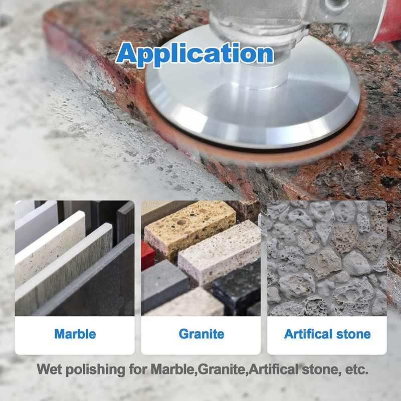 Wet Diamond Polishing Pads,HIGHDRIL 6pcs 125MM #50,for Granite Marble Sanding