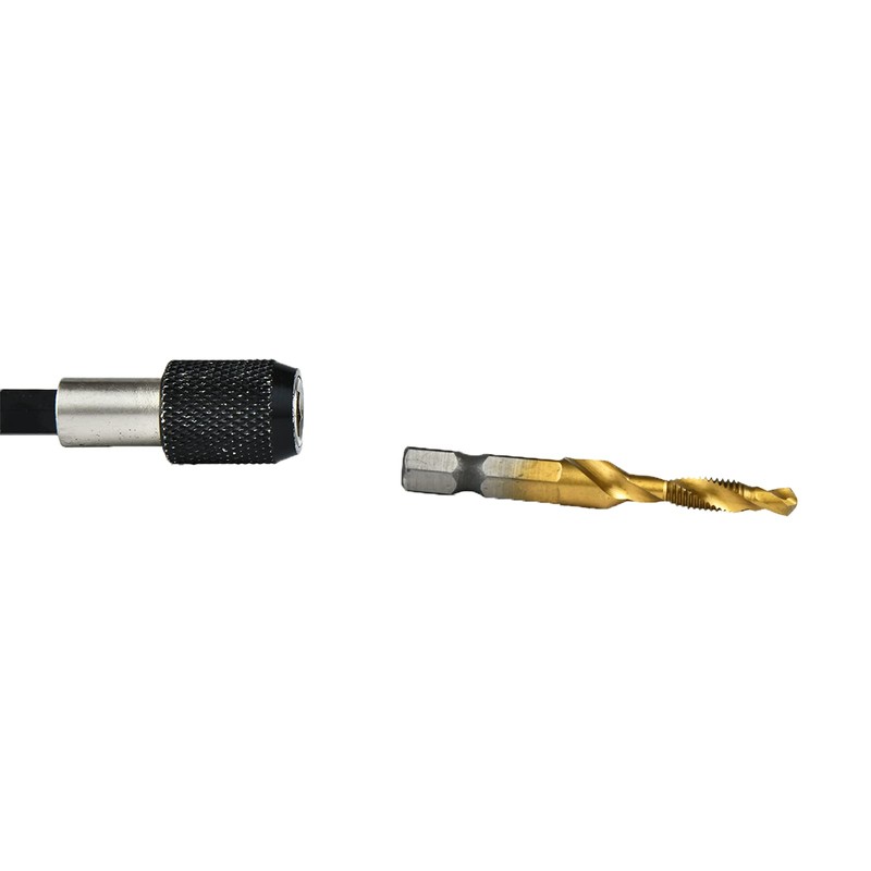 HUAZHICHUN Titanium Plating Combination Drill and Tap Bit Set,3-in-1 Screw