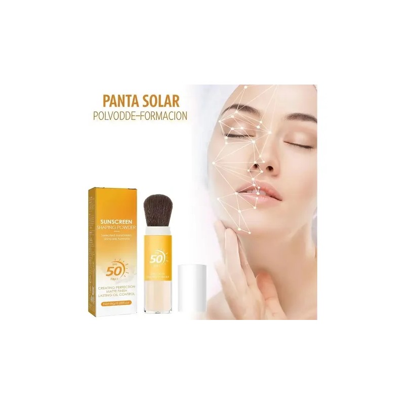 Polvo De Maquillaje De Protección Solar Mate Spf50 Pa ++