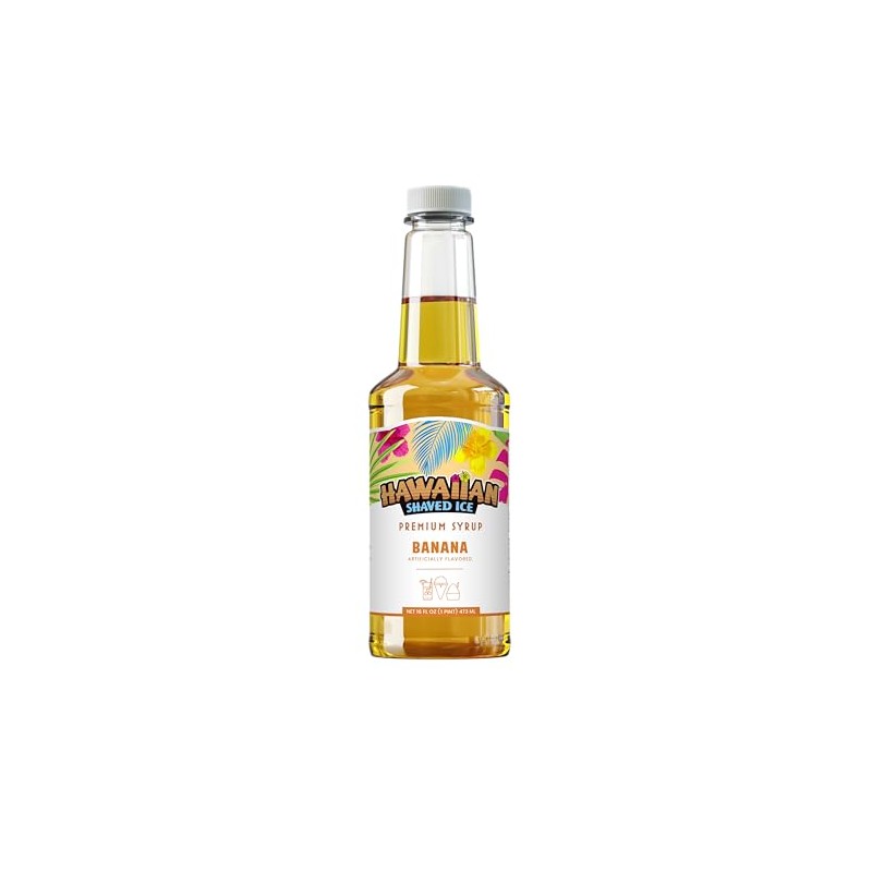 Hawaiian Shaved Ice Banana Syrup - Nut Soy Dairy Free