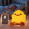 Duck Night Light with Speaker, 4 Brightness Levels, Rechargeable Baby