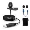 KMAG USB Lavalier Microphone, Lapel Microphone for Computer, USB-C Clip