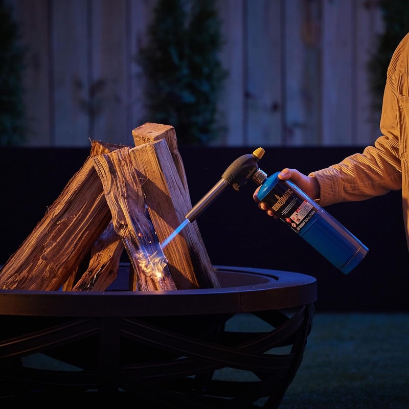 Bernzomatic QuickFire Outdoor Torch, High Output, Wind-Resistant Propane Hand Torch