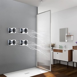 Solid Brass Shower Body Spray Jets, High Pressure Body Jets for Shower, Square Shower Massage Spray Jets, Bathroom Upgrade Wall Mount Spa Jet for Shower, 4PCS, Chrome