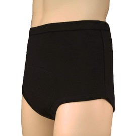 P&S Healthcare's Unisex Brief - 500mls Absorbency - Black - Washable and Reusable Brief for Incontinence Care (XLarge (41-44" Waist))