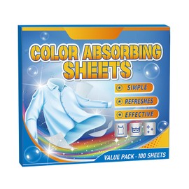KOAHDE Color Absorber Sheets for Laundry,Colour Catcher Max Protect Laundry Sheets,Colour Catcher Eco-Friendly Sheets,Helps to Prevent Colour Run and Protects Brightness,100pcs