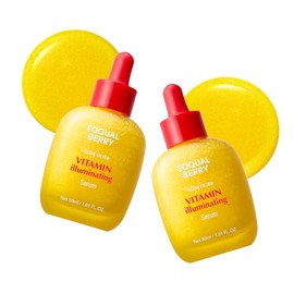 EQQUALBERRY - Suero iluminador de vitamina doble, niacinamida al 4% y TXA, suero iluminador de vitamina C para brillo y ácido hialurónico, cuidado de 