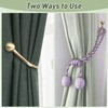 Metal Curtain Holdbacks, 2 Pcs Gold Curtain Tie Backs Hooks,
