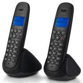 Profoon PDX-320 DECT Telephone with 2 Handsets Black