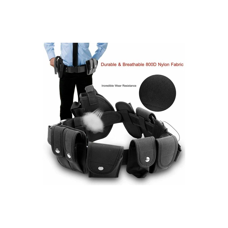 Tactical Police Security Guard Duty Belt Nylon Utility Kit Pouch