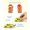 Coogam Toddler Sorting & Stacking Toys with Nesting Garages Cars,