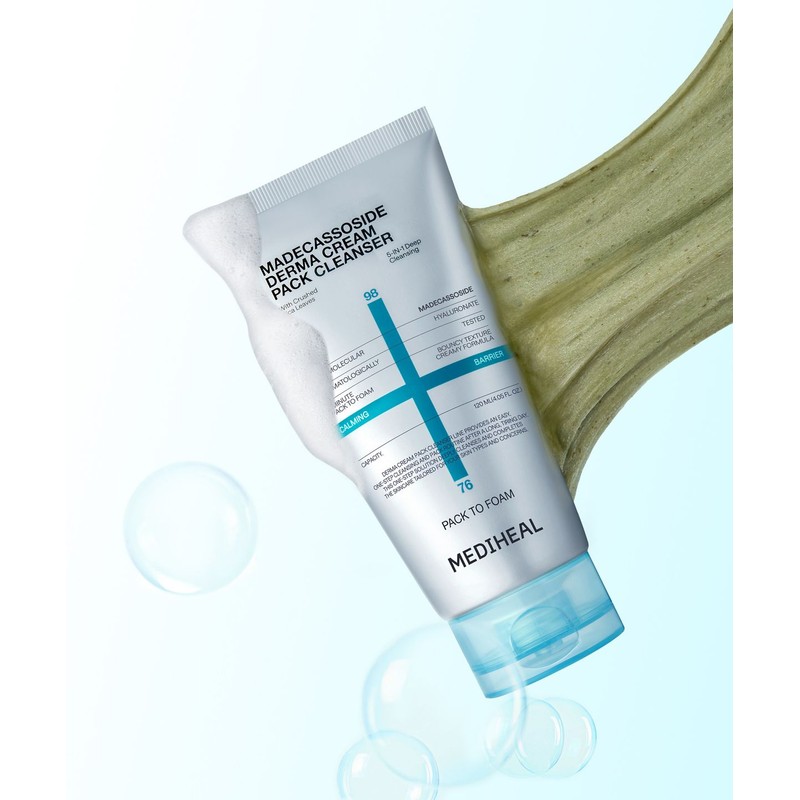 Mediheal Derma Cream Pack Cleanser 120ml_Madecassoside [Soothing Barrier]