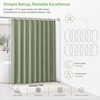 Sage Green Waffle Shower Curtain, Waffle Texture Green Bathroom Curtain