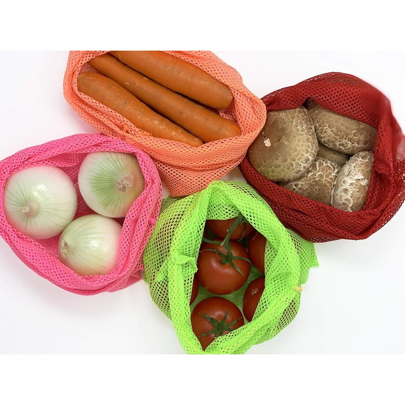 ¡EARTLIFE Set de 12 Bolsas Reutilizables para Frutas, Verduras, Juguetes