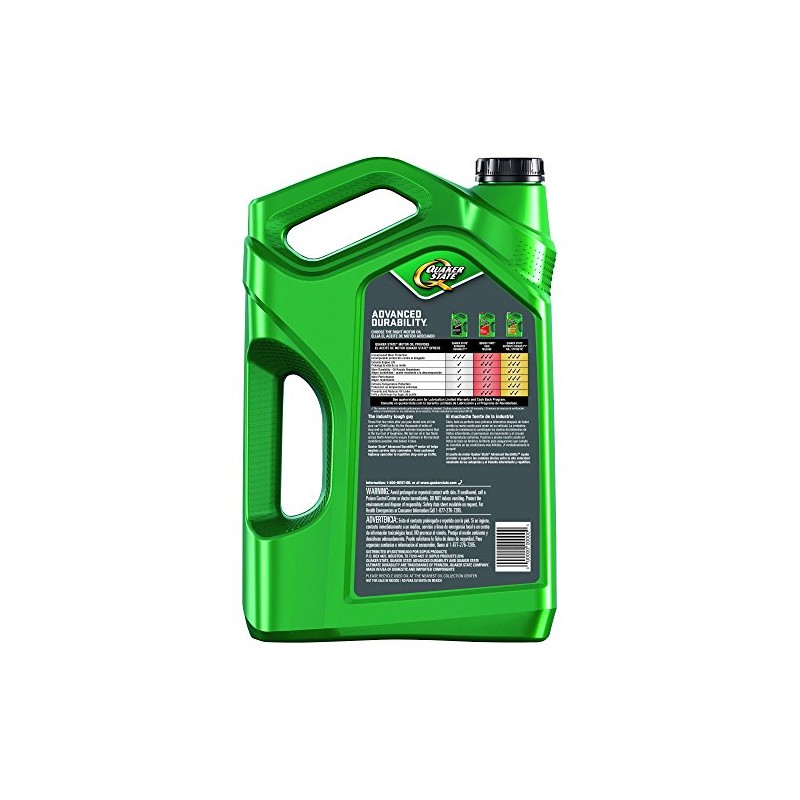 Quaker State Advanced Durability Conventional 5W-30 Motor Oil (5-Quart, Single