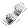 EMVANV Keyed Hasp Lock, 90 Degrees Lock Hasp T-wist Knob