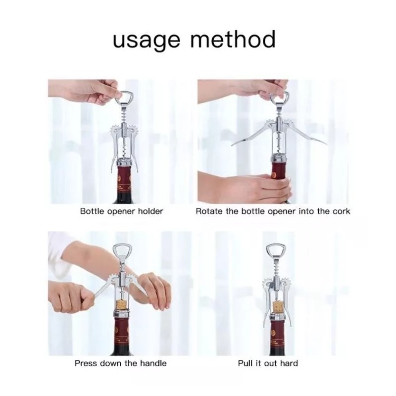 24x7 Sacacorchos Destapador Descorchador Multifuncional Vino
