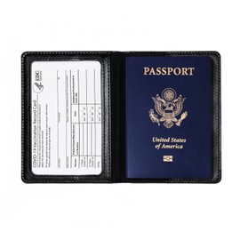 Honmein 2 Pcs Passport holders，Ultra Slim passport wallet，PU Leather Passport Cover Case for Women and Men