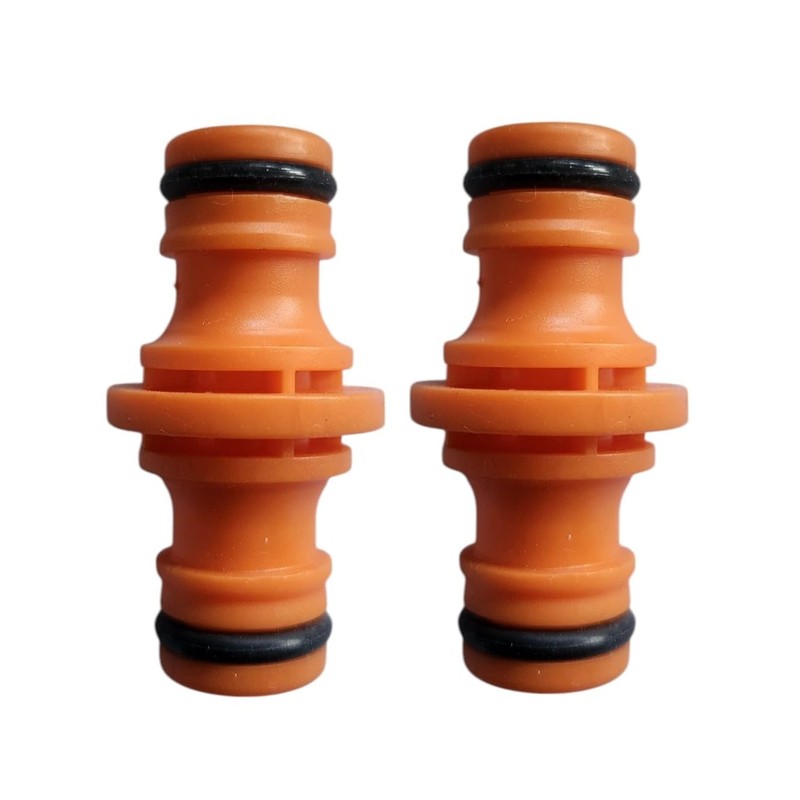 Garden Hose Connector, Double Male Hose End Extender, 2-Pack