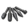 JIUWU 10pcs Black 6.35mm Shank Twist Drill Bits Metal Drill