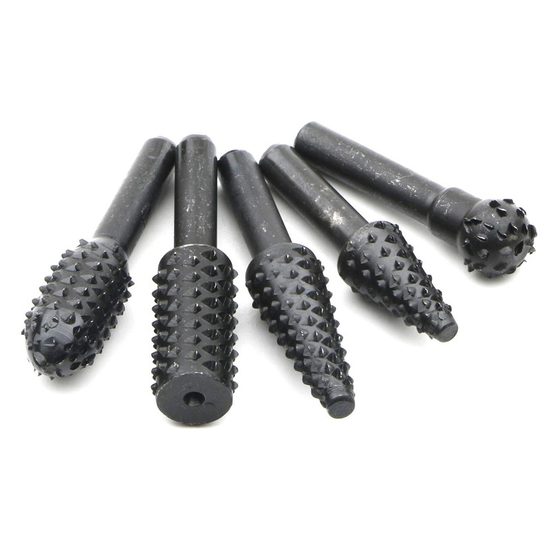 JIUWU 10pcs Black 6.35mm Shank Twist Drill Bits Metal Drill