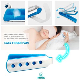 SEVEN MINE Férula Dedos Tipo Sombrilla [1Pza, 3 Tamaños]: Alivio Dolor y Lesiones – Ajustable (Large)