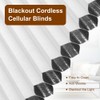 HIDODO Cordless Cellular Shades Blackout Honeycomb Window Shades and Blinds,
