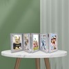 5 Folding 4 x 6 Inch Hinged Picture Frame, Wood
