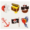 com-four® 96 x Temporary Pirate Tattoos for Children - Decal