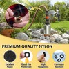 1200Pcs Nylon Flat Washers for Screws Bolts, Black Plastic Washers,