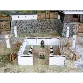 Tabletop Terrain Samurai Jinmaku Curtains - Tabletop Terrain Compatible with Test of Honor