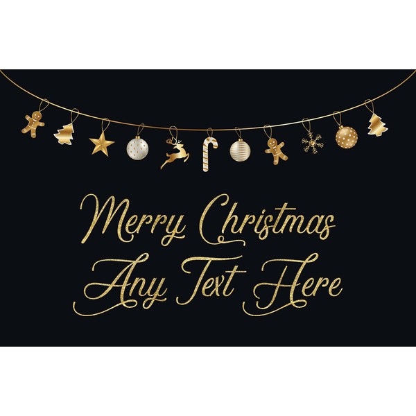 Christmas Theme Window Display Poster Graphic Retail Shop Business Decoration