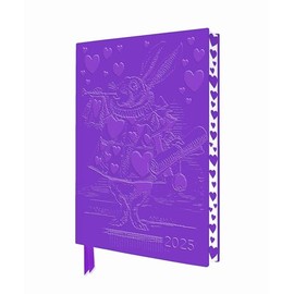 Alice im Wunderland – Weißer Hase – Tischkalender 2025: Original Flame Tree Publishing DIN A5-Format Exquisit Tischkalender mit Softcovereinband aus ... gestalteten Buchschnitt (DIN A5-Diary)