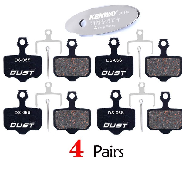 CYCEARTH 4 Pairs Bicycle Bike Disc Brake Pads for SRAM