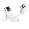 Track Light Kit 2 Heads 13.6in Length 2 Light Track