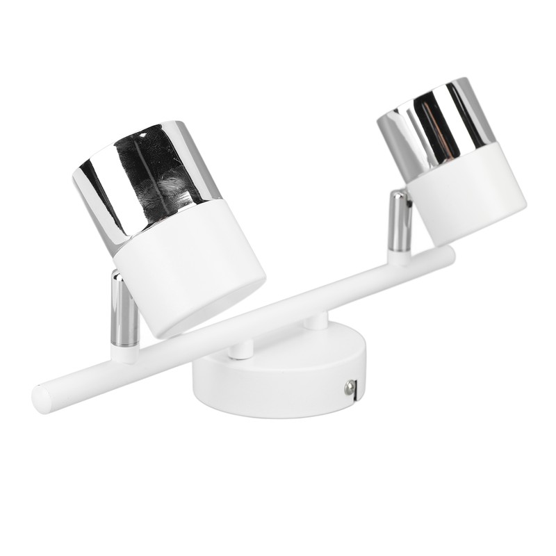 Track Light Kit 2 Heads 13.6in Length 2 Light Track