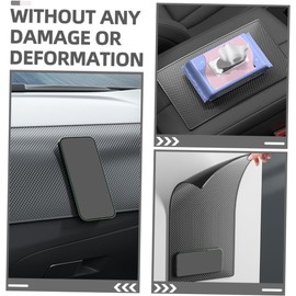 GANAZONO Almohadilla Antideslizante Rectangular Resistente al Calor Material PU y Accesorios Tablero para Teléfono de Coche Adecuado para Uso en Conducción