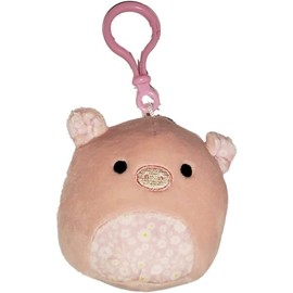 Squishmallows 3.5" Easter Clip-On Peter The Pig with Floral Belly