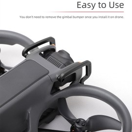 Anti-Collision Protection Bar for DJI Avata 2, Drone Flight Safety Guard Accessories Aluminum Alloy PTZ Protector for DJI Avata 2 Drone Black