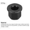 QUARKZMAN 5pcs M12 Flange Hex Lock Nuts Grade 10.9 Carbon