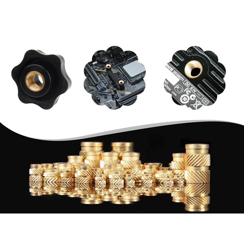 Ziamzra Threaded Insert M2.5 Melting Thread Pack of 100 Insertion