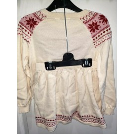 Primark girls NEW NWT knit SKIRT SWEATER TIGHTS SET size 4/5 CHRISTMAS snowflakes NICE!!