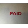 Paid Stamp, Paid Rubber Stamp self Inking Stamp Paid -Red